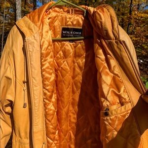 Vintage mustard Wilson’s leather jacket